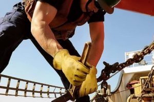 Guantes de trabajo de cuero petroleros ingenieros